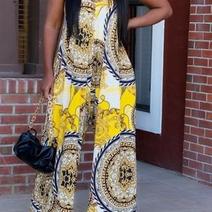 Yellow oversized jumpsuit